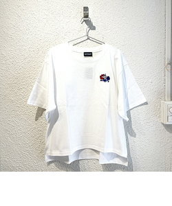 ムーミン リトルミイ 刺繍ビッグTシャツ ホワイト ケサカックシリーズ