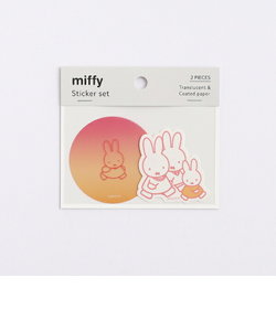 ミッフィー ステッカーセット（miffy/walk） 文具 日本製 レッド/オレンジ