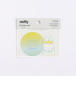 ミッフィー ステッカーセット（miffy&friends） 文具 日本製 イエロー/ブルー