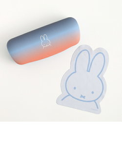 ミッフィー メガネケース＆クロスセット（miffy） 小物入れ  ネイビー/オレンジ