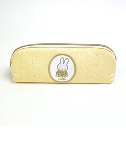 ミッフィー miffy ペンケース(イエロー) 筆箱 文具 スプリングニットシリーズ