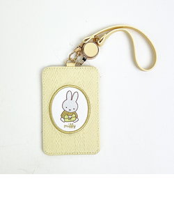 ミッフィー miffy パスケース(イエロー) 定期入れ スプリングニットシリーズ