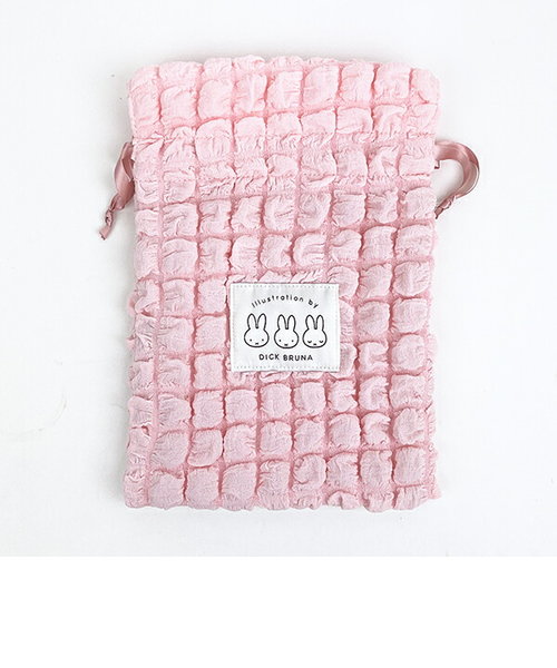 ミッフィー miffy 巾着 (ピンク) なかよしワッペンシリーズ ポーチ