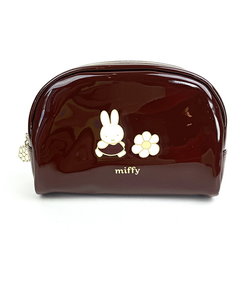 ミッフィー miffy エナメルポーチ (ブラウン)