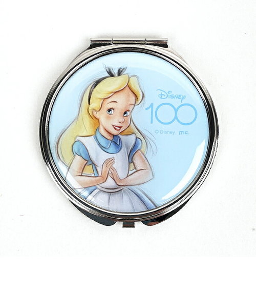 ディズニー100周年 アリス コンパクトミラー 鏡 不思議の国のアリス Disney