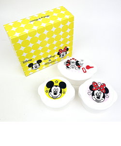 ディズニー ミッキー＆ミニー PT電子レンジ容器 3PC キッチン 日本製 Disney