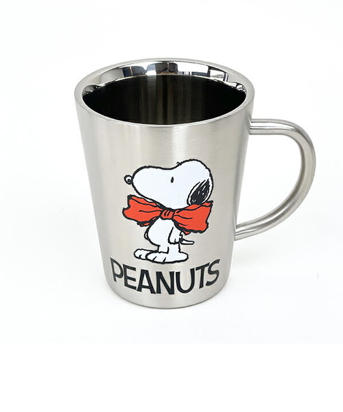 スヌーピー リボン 二重マグ コップ 食器 SNOOPY