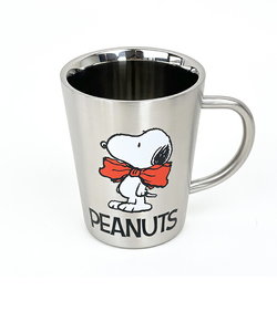 スヌーピー リボン 二重マグ コップ 食器 SNOOPY