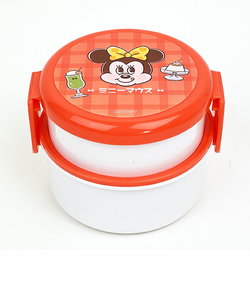 ディズニー ミニーマウス 抗菌丸型2段ランチBOX 喫茶レトロ ランチ Disney