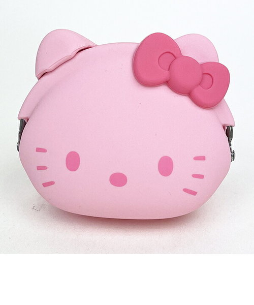 サンリオ ハローキティ フェイス型シリコンがまぐちポーチ mimi POCHI ピンク Sanrio