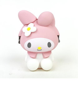 サンリオ マイメロディ お座り型シリコンがまぐちポーチ 3D POCHI ピンク Sanrio