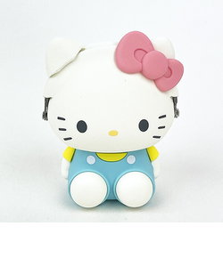 サンリオ ハローキティ お座り型シリコンがまぐちポーチ 3D POCHI ライトブルー Sanrio