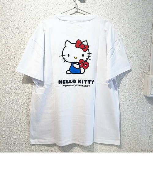 サンリオ ハローキティ 50th Anniversary Ｔシャツ(ホワイト) Lサイズ アパレル Sanrio