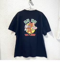 トムとジェリー ジェリー＆タフィー ハングルシリーズ Ｔシャツ(ブラック) Lサイズ アパレル