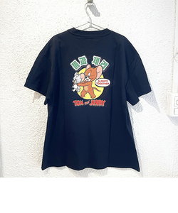 トムとジェリー ジェリー＆タフィー ハングルシリーズ Ｔシャツ(ブラック) Mサイズ アパレル