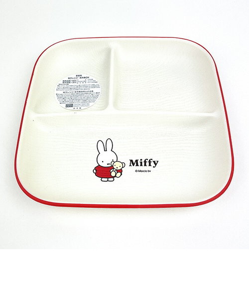 ミッフィー スクエアワンプレート(L) ギンガムシリーズ レッド 食器 miffy 日本製