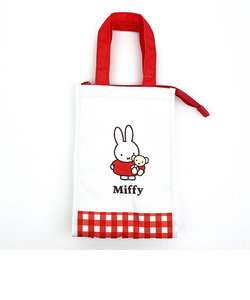 ミッフィー 保冷保温マチ付きトート ギンガムシリーズ レッド miffy