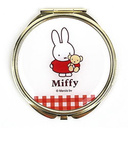 ミッフィー ミラー ギンガムシリーズ レッド miffy