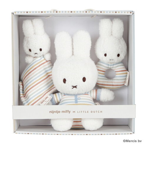 ミッフィー miffy Little Dutch ヴィンテージサニーストライプ ギフトボックス3点セット ベビー