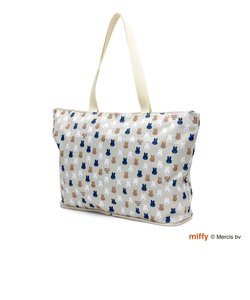 ミッフィー miffy メニー 折りたたみトートバッグ グレー トラベル