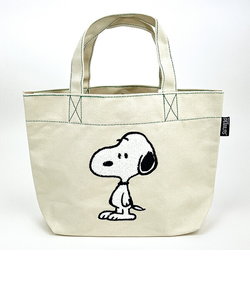 SNOOPY サガラキャンバス ミニトート 立ち バッグ ランチバッグ デイユース