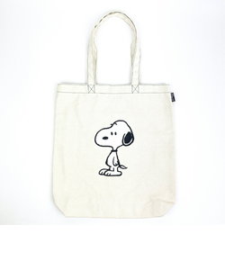 SNOOPY サガラキャンバス スクエアトート 立ち バッグ サブバッグ 習い事