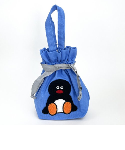 ピングー(PINGU)×松本セイジ 相良刺繍巾着（PINGU） 小物入れ