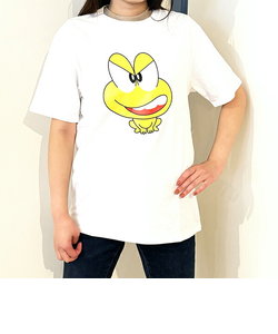 ど根性ガエル ピョン吉ツヨキ Tシャツ(ホワイト) Lサイズ アパレル