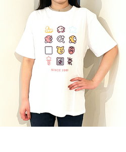 星のカービィ ドットアイコン Tシャツ(ホワイト) Lサイズ アパレル 任天堂