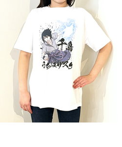 NARUTO(ナルト) うちはサスケ千鳥  Tシャツ(ホワイト) LLサイズ アパレル ジャンプ