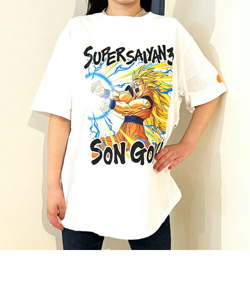 ドラゴンボール かめはめ波 Tシャツ(ホワイト) 悟空SS 3Lサイズ アパレル ジャンプ