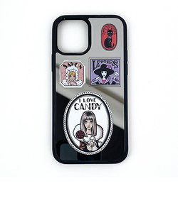 内藤ルネ iPhone12/12Pro candy ミラーパネルケース スマホ用品 Rune