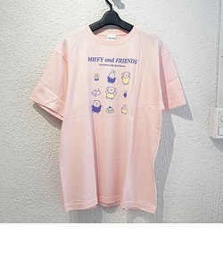 ミッフィー  miffy みんな Tシャツ ライトピンク Lサイズ アパレル