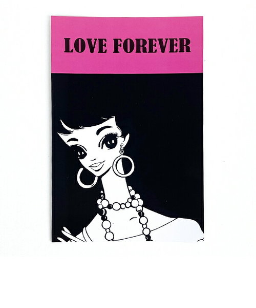 内藤ルネ LOVE FOREVER ポストカード 文具