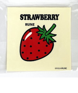 内藤ルネ STRAWBERRY 復刻シール 文具 RUNE