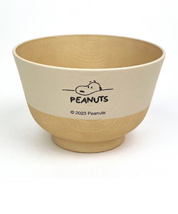 スヌーピー 塗分け汁椀(きなり色) デスク 食器 SNOOPY 日本製