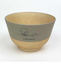 スヌーピー 塗り分け汁椀 あま色 STUDY SN キッチン 食器 日本製 SNOOPY