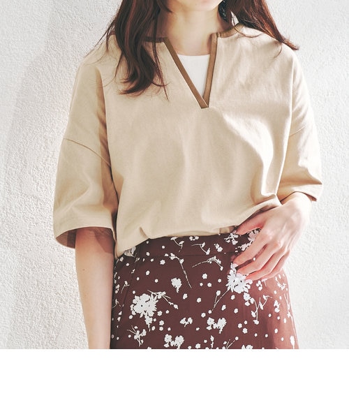 キーネックtシャツ Oriental Traffic オリエンタルトラフィック の通販 Mall