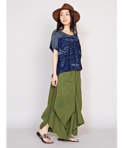 【チャイハネ】yul 無地シンプル変形スカート