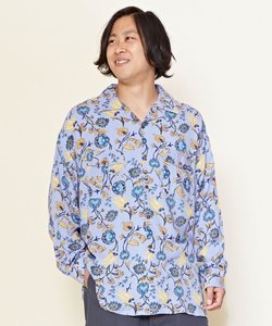 【チャイハネ】フラワープリントMEN'Sシャツ