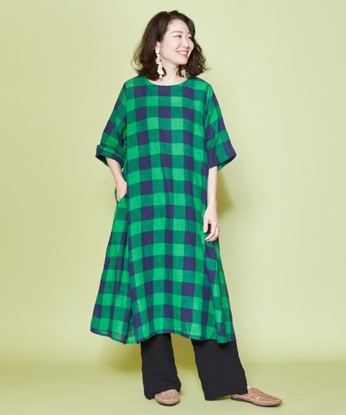 チャイハネ ラーティスブロックチェックワンピース チャイハネ チャイハネ の通販 Mall