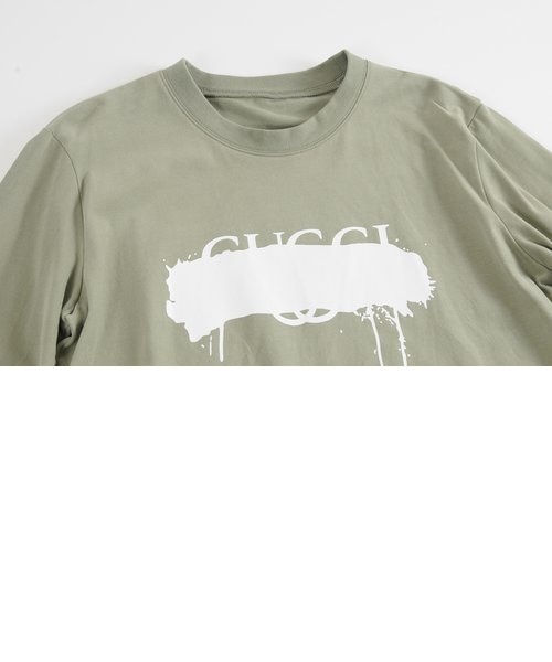 Design Aera デザインアエラ 話題のパロディーロゴ グラフィックtシャツ ロンt 長袖 ラグジュアリーブランド レディース 春 秋 全3色 ゆったり きれいめ 40代 50代 個性的 大人 Otona ミセス 服 ファッション 女性 Ensoleille アンソレイユ の通販 Mall