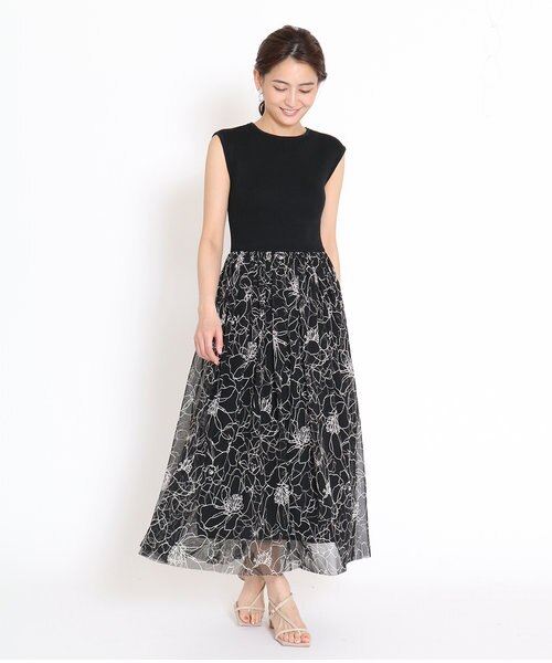 Fennel フェンネル フラワーチュールドッキングワンピース Medoc メドック の通販 Mall