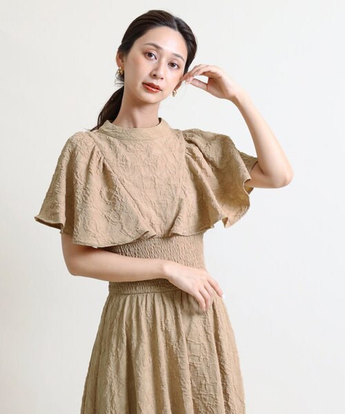 フレアスリーブジャガードワンピース www.showme.org