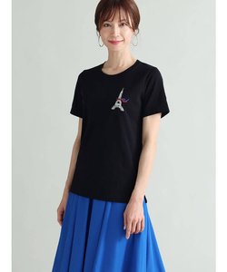 ラインストーンデザインTシャツ