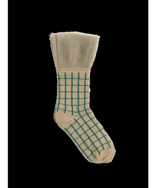 【FAKUI】PATTERNED MESH BLOCKED SOCKS