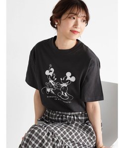 “Mickey＆Minnie”プリントTシャツ