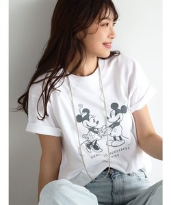 “Mickey＆Minnie”プリントTシャツ