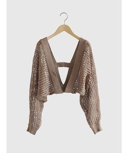 Crochet knit bolero