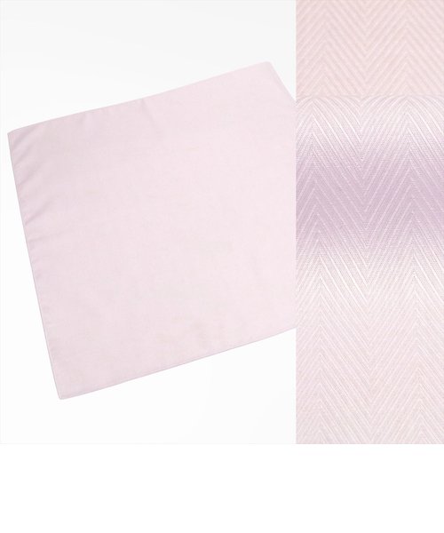 ハンカチ / メンズ / ウィメンズ / 日本製 綿100% ピンク系 ヘリンボーン織柄